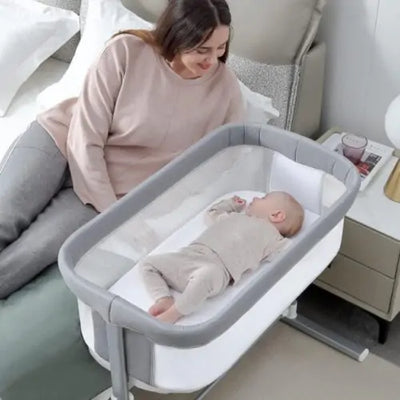 Newborn Baby Bassinet with Baby Breathable Mesh, Easy to Assemble Lightweight Portable Bassinets - G.TOUCH