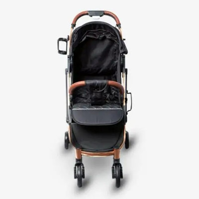 Baby Stroller 0 to 36 month, Pull Handle and Side Lift Bar for Easy Carrying, PU Handle, Copper color - G.TOUCH