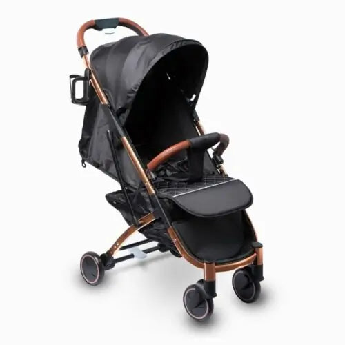Baby Stroller 0 to 36 month, Pull Handle and Side Lift Bar for Easy Carrying, PU Handle, Copper color - G.TOUCH