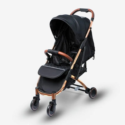 Baby Stroller 0 to 36 month, Pull Handle and Side Lift Bar for Easy Carrying, PU Handle, Copper color - G.TOUCH