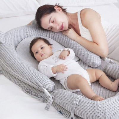 Soft Breathable Newborn Lounger Bed Baby Nest 100% Organic Breathable Baby Portable Crib Bed Cot - G.TOUCH